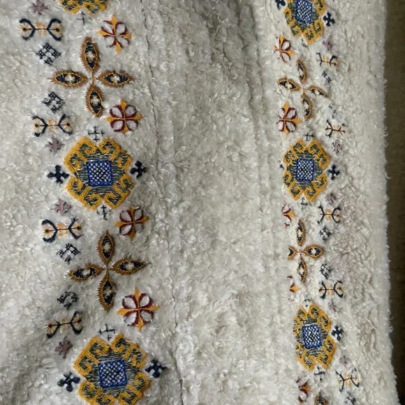 Maeve Embroidered Sherpa Coat - Picture 8 of 9